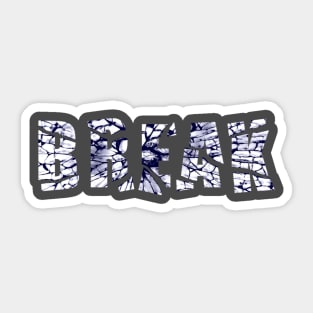 break text Sticker